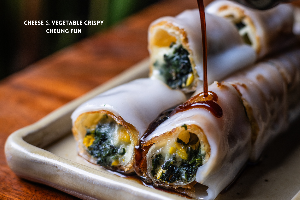 Cheese & Vegetable Crispy Cheung Fun