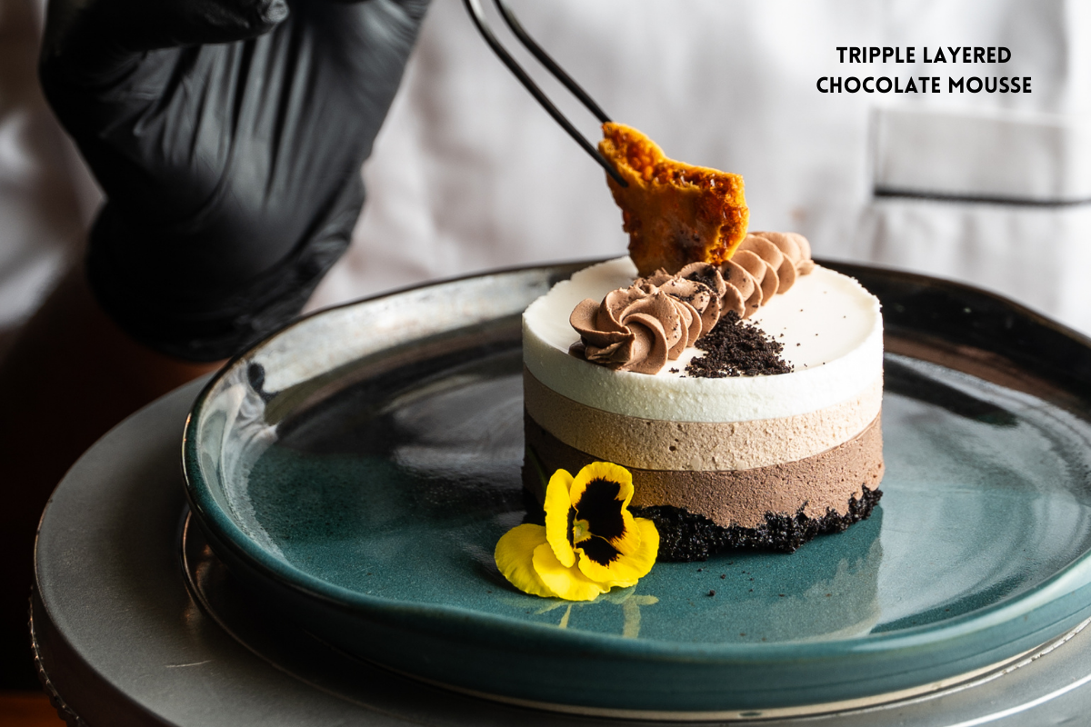 Tripple Layered Chocolate Mousse