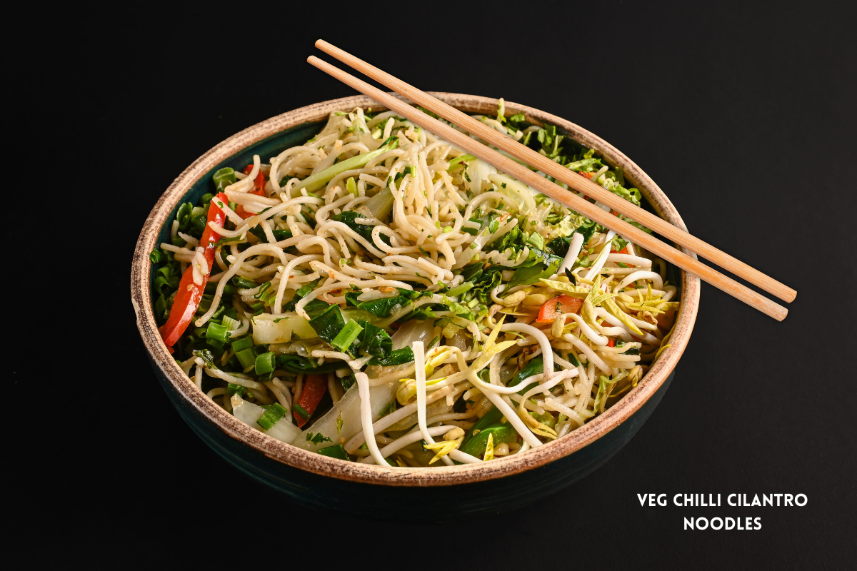 Veg Chilli cilantro noodles